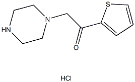 2-piperazin-1-yl-1-thien-2-ylethanone hydrochloride Struktur