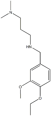 [3-(dimethylamino)propyl][(4-ethoxy-3-methoxyphenyl)methyl]amine Struktur