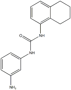 1-(3-aminophenyl)-3-5,6,7,8-tetrahydronaphthalen-1-ylurea Struktur