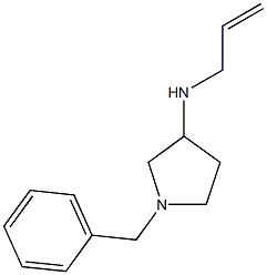 1-benzyl-N-(prop-2-en-1-yl)pyrrolidin-3-amine Struktur