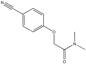 2-(4-cyanophenoxy)-N,N-dimethylacetamide Struktur