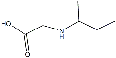 2-(butan-2-ylamino)acetic acid Struktur