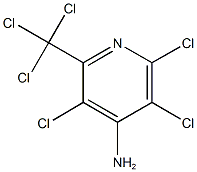 2,3,5-trichloro-6-(trichloromethyl)pyridin-4-amine Struktur