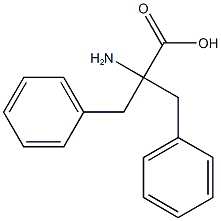 2-amino-2-benzyl-3-phenylpropanoic acid Struktur