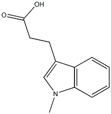 3-(1-methyl-1H-indol-3-yl)propanoic acid Struktur