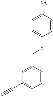 3-[(4-aminophenoxy)methyl]benzonitrile Struktur