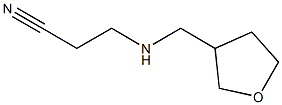 3-[(oxolan-3-ylmethyl)amino]propanenitrile Struktur