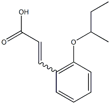 3-[2-(butan-2-yloxy)phenyl]prop-2-enoic acid Structure