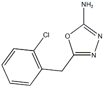 5-[(2-chlorophenyl)methyl]-1,3,4-oxadiazol-2-amine Struktur