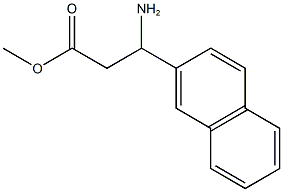 methyl 3-amino-3-(naphthalen-2-yl)propanoate Struktur