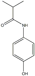 N-(4-hydroxyphenyl)-2-methylpropanamide Struktur