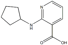 2-(Cyclopentylamino)nicotinic acid Struktur