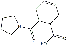 6-(PYRROLIDIN-1-YLCARBONYL)CYCLOHEX-3-ENE-1-CARBOXYLIC ACID Struktur