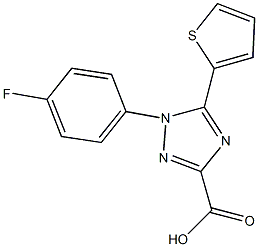 1-(4-FLUOROPHENYL)-5-THIEN-2-YL-1H-1,2,4-TRIAZOLE-3-CARBOXYLIC ACID Struktur