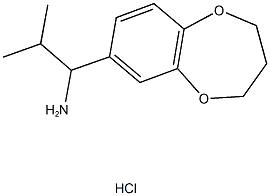 1-(3,4-DIHYDRO-2H-1,5-BENZODIOXEPIN-7-YL)-2-METHYLPROPAN-1-AMINE HYDROCHLORIDE Struktur