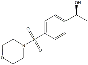 (1S)-1-[4-(MORPHOLIN-4-YLSULFONYL)PHENYL]ETHANOL Struktur