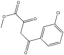 methyl 4-(3-chlorophenyl)-2,4-dioxobutanoate Struktur