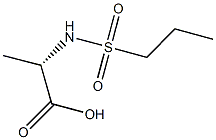 (2S)-2-[(propylsulfonyl)amino]propanoic acid Struktur