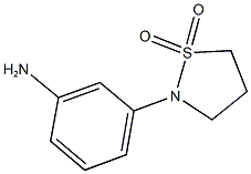 3-(1,1-dioxidoisothiazolidin-2-yl)aniline Struktur