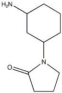 1-(3-aminocyclohexyl)pyrrolidin-2-one Struktur