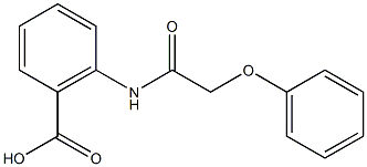 2-(2-phenoxyacetamido)benzoic acid Struktur