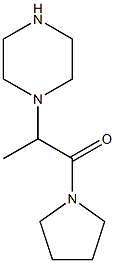 2-(piperazin-1-yl)-1-(pyrrolidin-1-yl)propan-1-one Struktur