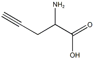 2-aminopent-4-ynoic acid Struktur