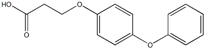 3-(4-phenoxyphenoxy)propanoic acid Struktur