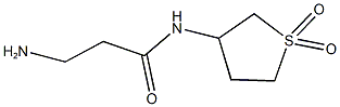 3-amino-N-(1,1-dioxo-1$l^{6}-thiolan-3-yl)propanamide Struktur