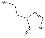 4-(2-aminoethyl)-3-methyl-4,5-dihydro-1H-pyrazol-5-one Struktur