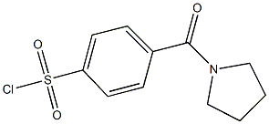 4-(pyrrolidin-1-ylcarbonyl)benzene-1-sulfonyl chloride Struktur