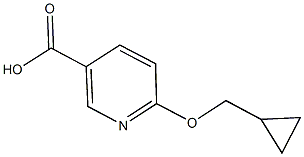 6-(cyclopropylmethoxy)pyridine-3-carboxylic acid Struktur