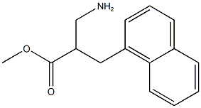 methyl 3-amino-2-(naphthalen-1-ylmethyl)propanoate Struktur