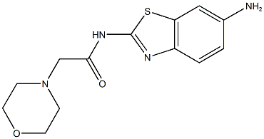 N-(6-amino-1,3-benzothiazol-2-yl)-2-morpholin-4-ylacetamide Struktur