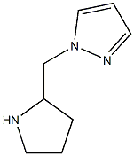 1-(pyrrolidin-2-ylmethyl)-1H-pyrazole Struktur