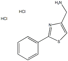 (2-PHENYL-1,3-THIAZOL-4-YL)METHYLAMINE DIHYDROCHLORIDE Struktur