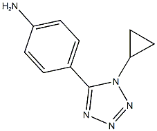 4-(1-CYCLOPROPYL-1H-TETRAZOL-5-YL)ANILINE Struktur