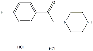 1-(4-FLUOROPHENYL)-2-PIPERAZIN-1-YLETHANONE DIHYDROCHLORIDE Struktur