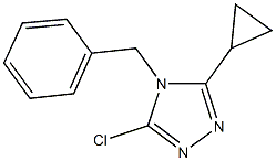 4-benzyl-3-chloro-5-cyclopropyl-4H-1,2,4-triazole Struktur