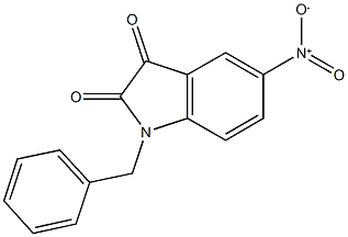 1-benzyl-5-nitro-2,3-dihydro-1H-indole-2,3-dione Struktur