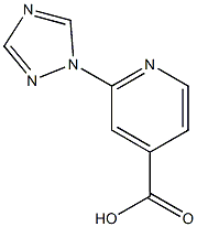 2-(1H-1,2,4-triazol-1-yl)pyridine-4-carboxylic acid Struktur