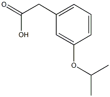 2-[3-(propan-2-yloxy)phenyl]acetic acid Struktur