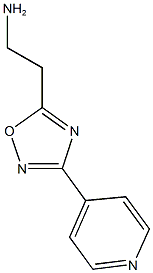 2-[3-(pyridin-4-yl)-1,2,4-oxadiazol-5-yl]ethan-1-amine Struktur