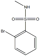 2-bromo-N-methylbenzene-1-sulfonamide Struktur