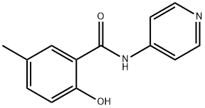 2-hydroxy-5-methyl-N-(pyridin-4-yl)benzamide Struktur