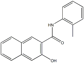 3-hydroxy-N-(2-methylphenyl)naphthalene-2-carboxamide Struktur