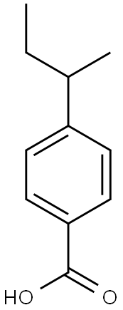 4-(butan-2-yl)benzoic acid Struktur