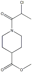 methyl 1-(2-chloropropanoyl)piperidine-4-carboxylate Struktur