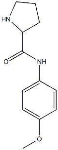 N-(4-methoxyphenyl)pyrrolidine-2-carboxamide Struktur