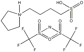 1-(4-Sulfobutyl)pyrrolidinium bis(trifluoromethylsulfonyl)amide Struktur